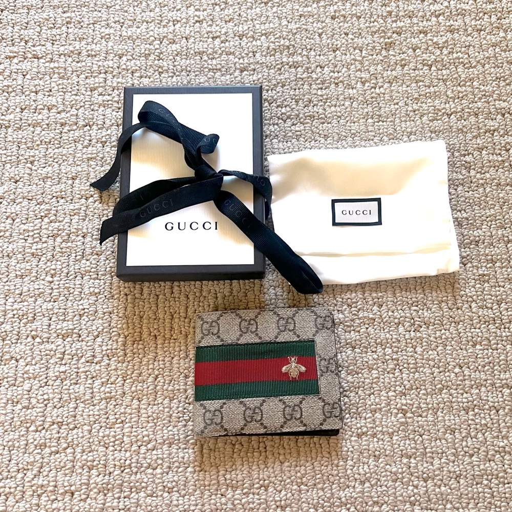 Gucci Mens Ophidia Wallet 100% Autentic